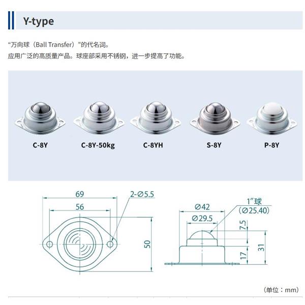 FREEBEAR福力百亞萬向球單元FU-P12K-9